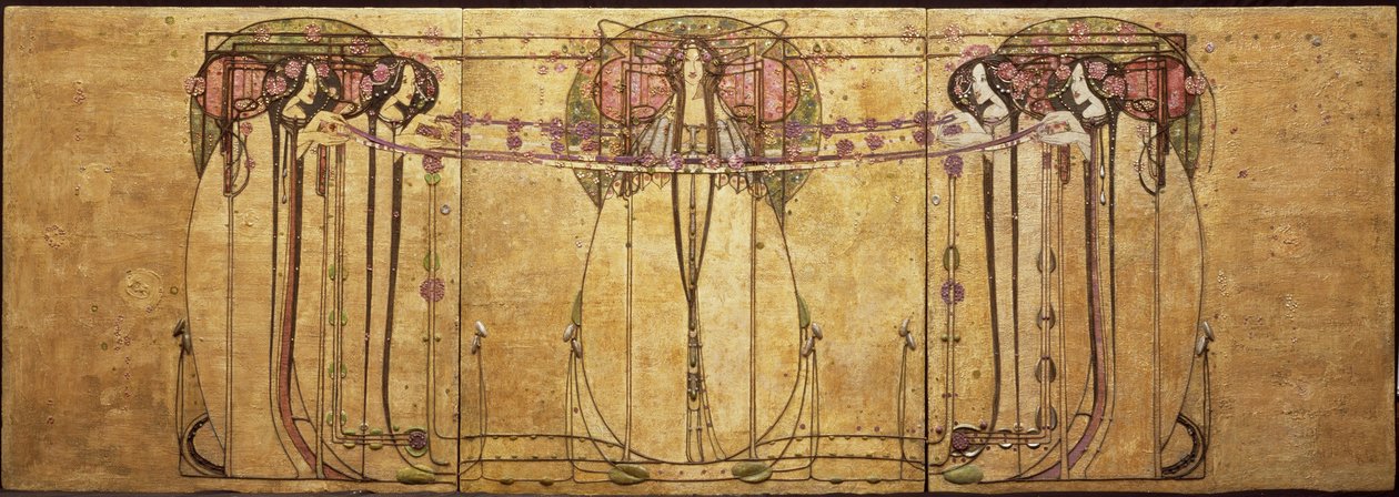 Królowa Maja autorstwa Margaret MacDonald Mackintosh