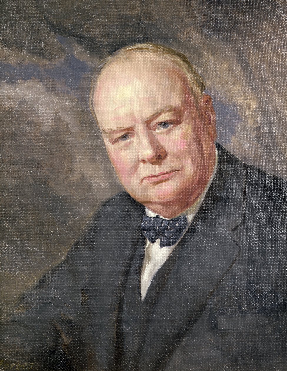 Portret Winstona Churchilla autorstwa Margery Forbes