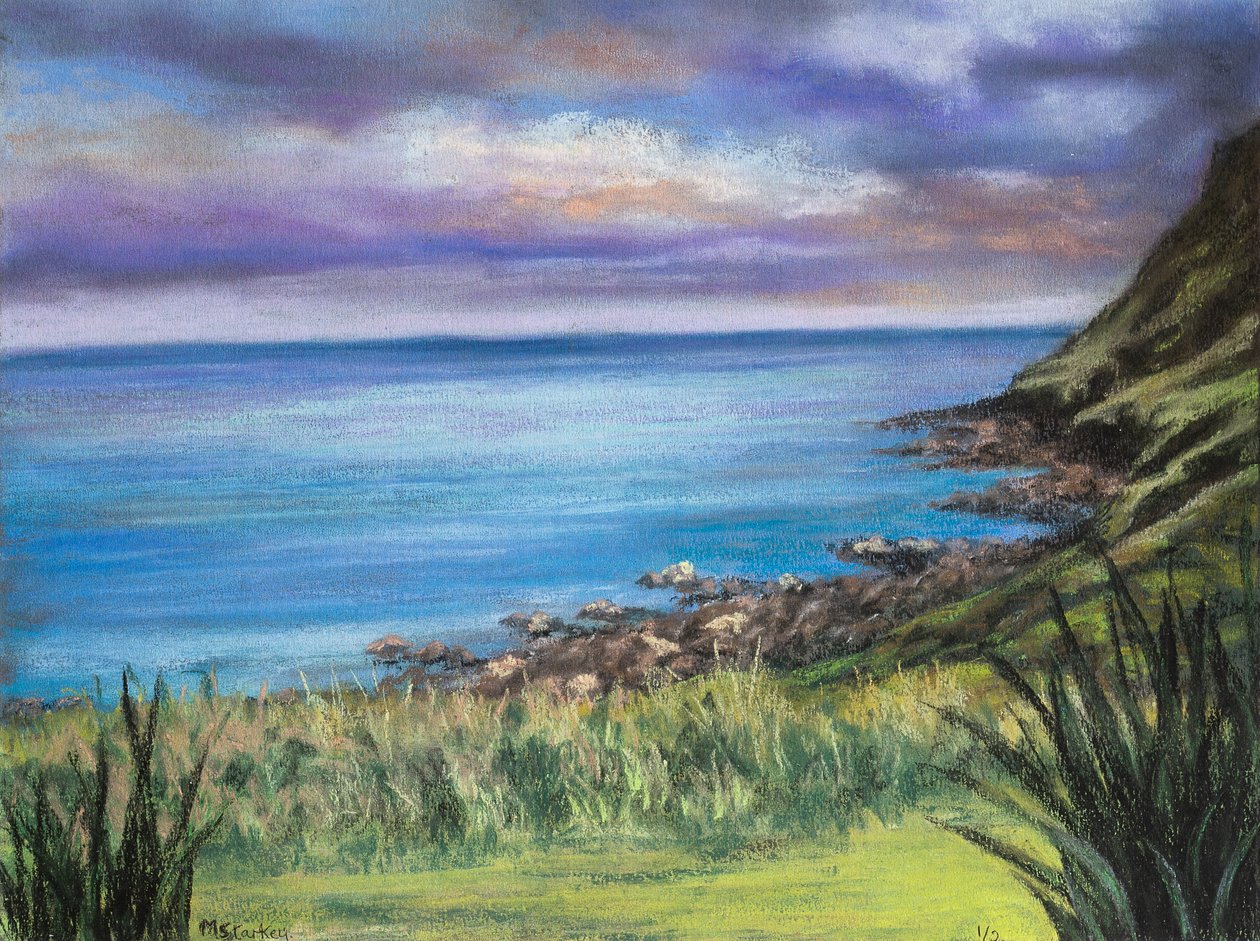 Plaża w Kornwalii (pastel) autorstwa Margo Starkey