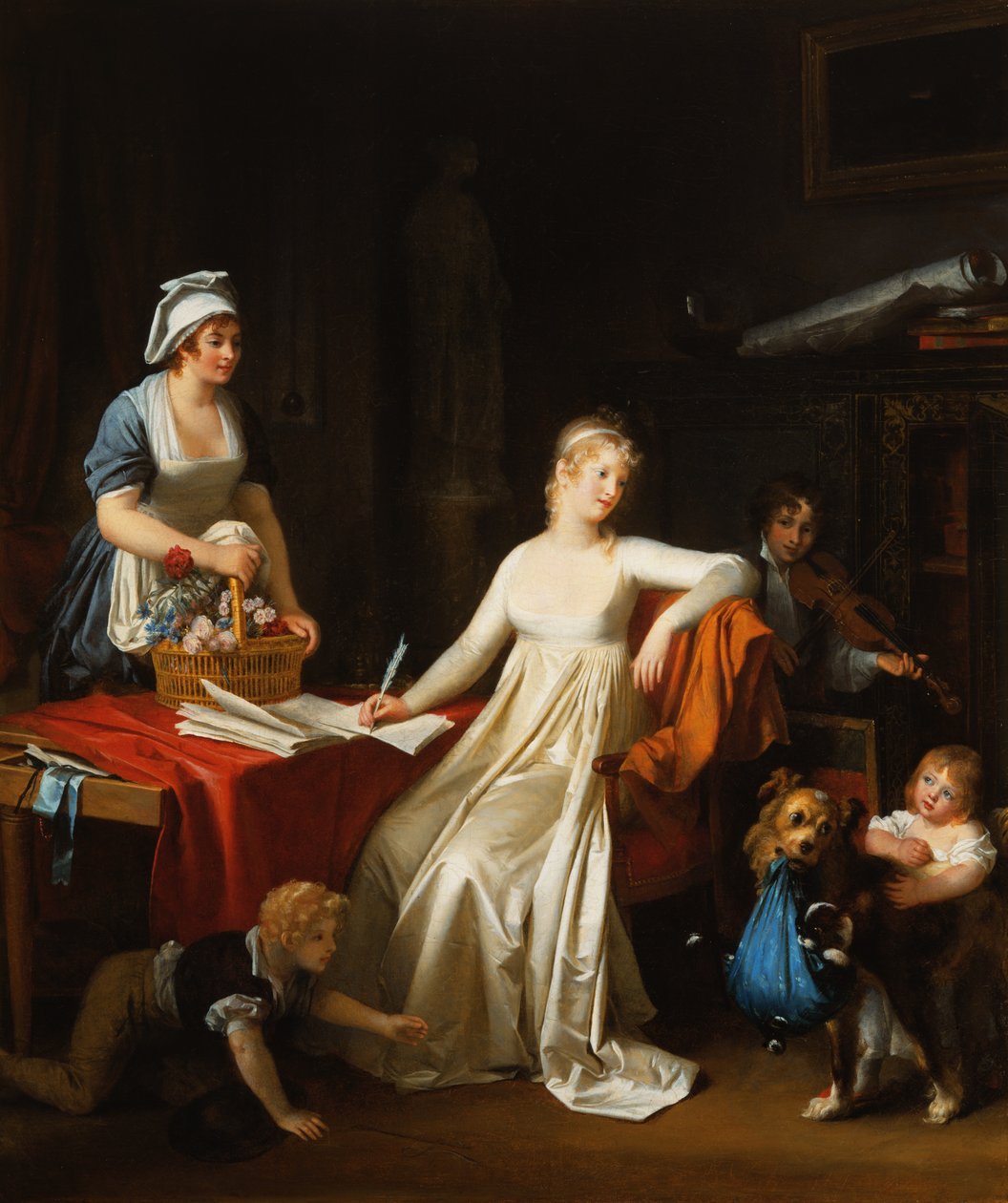 Przerwanie, ok. 1800 autorstwa Marguerite Gerard