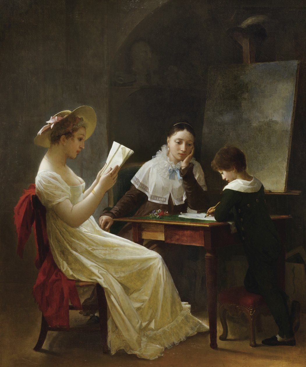Młody rysownik, ok. 1820 autorstwa Marguerite Gerard