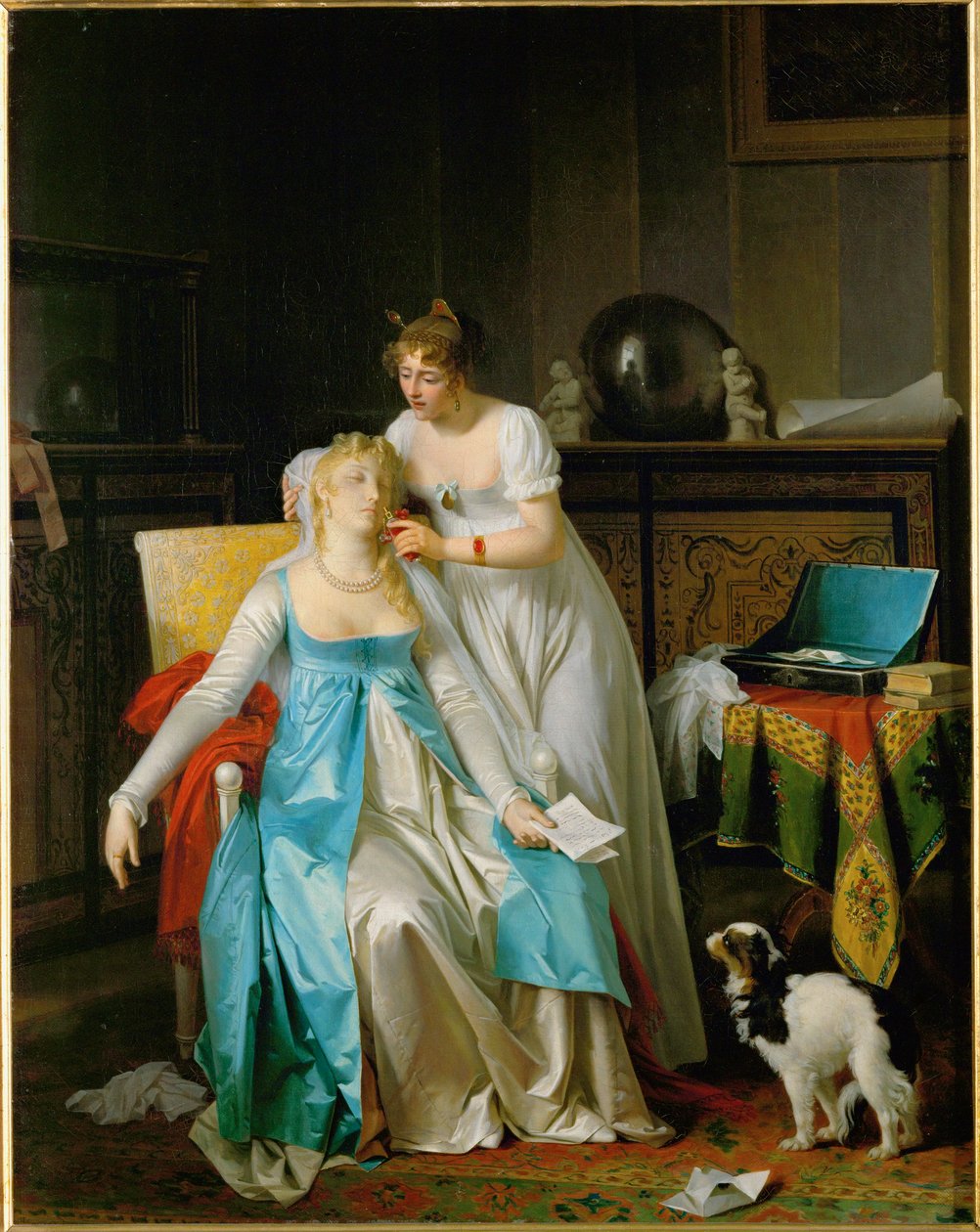 Złe wieści. Wystawiony na Salonie w 1804 roku ... autorstwa Marguerite Gerard