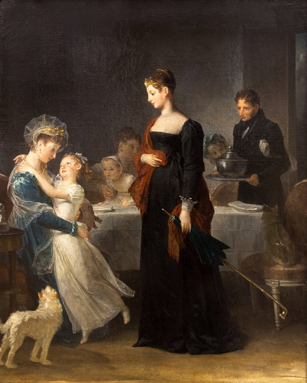 Wizyta, 1810 (olej na płótnie) autorstwa Marguerite Gerard