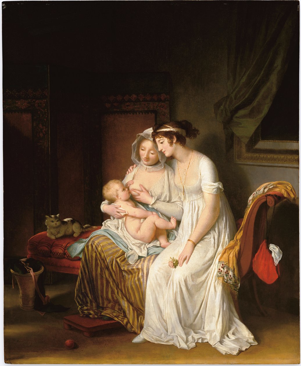 Mokra pielęgniarka, ok.1802 autorstwa Marguerite Gerard
