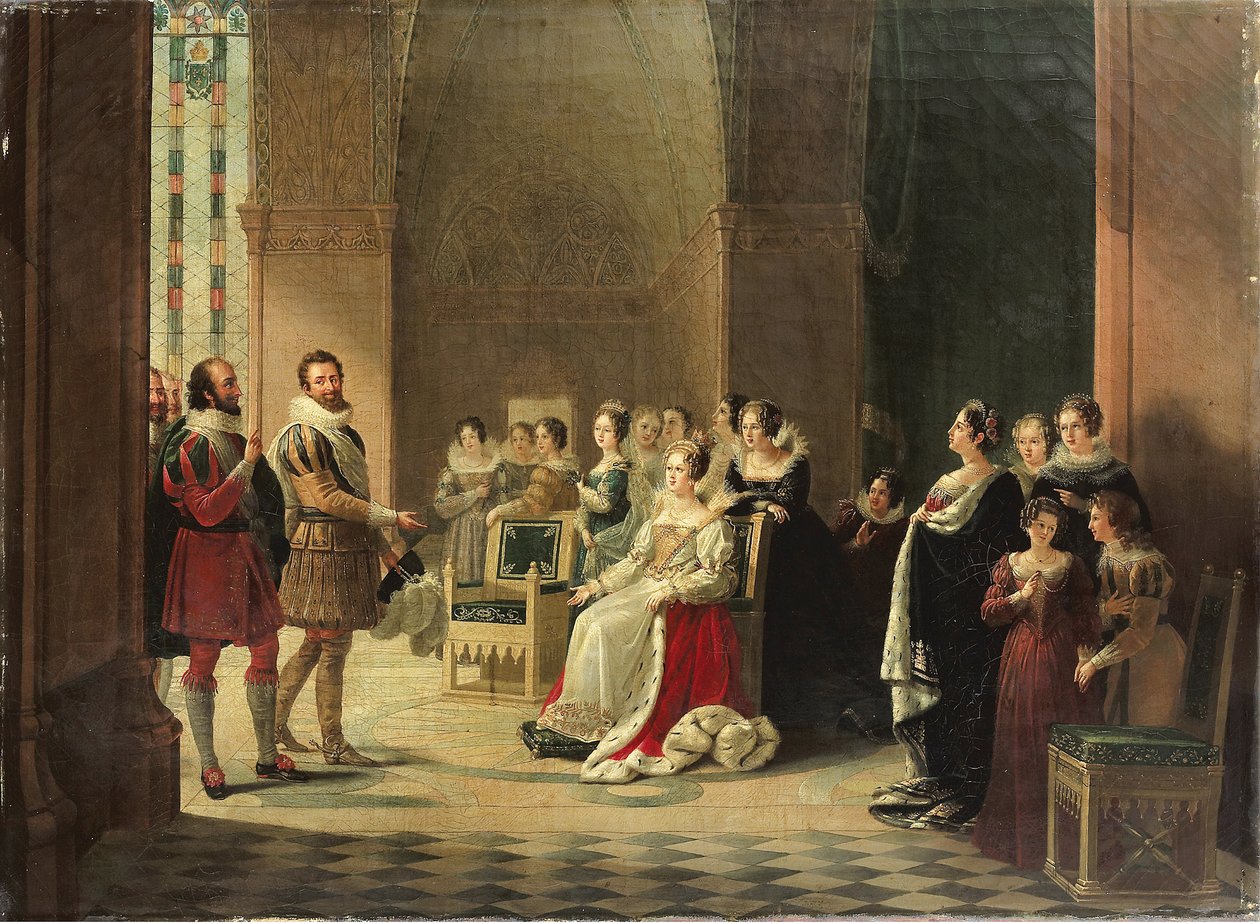 Henryk IV i Katarzyna Medycejska autorstwa Marguerite Louise Virginie Ancelot