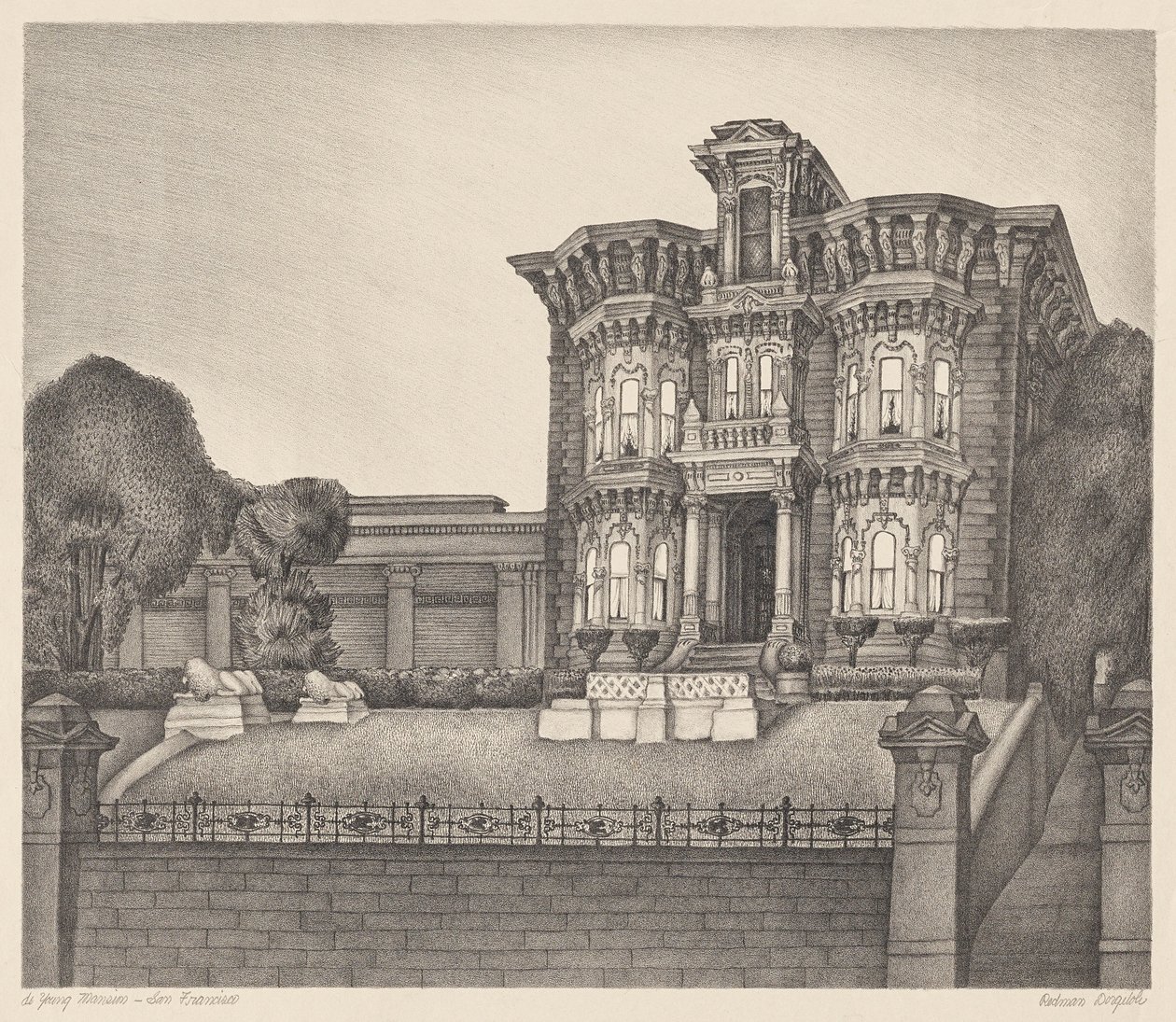 M.H. of Young Mansion, San Francisco autorstwa Marguerite Redman Dorgeloh