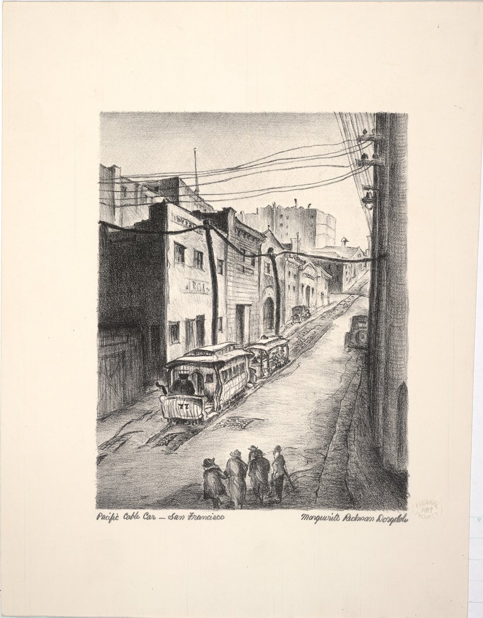 Kolejka linowa Pacific - San Francisco autorstwa Marguerite Redman Dorgeloh