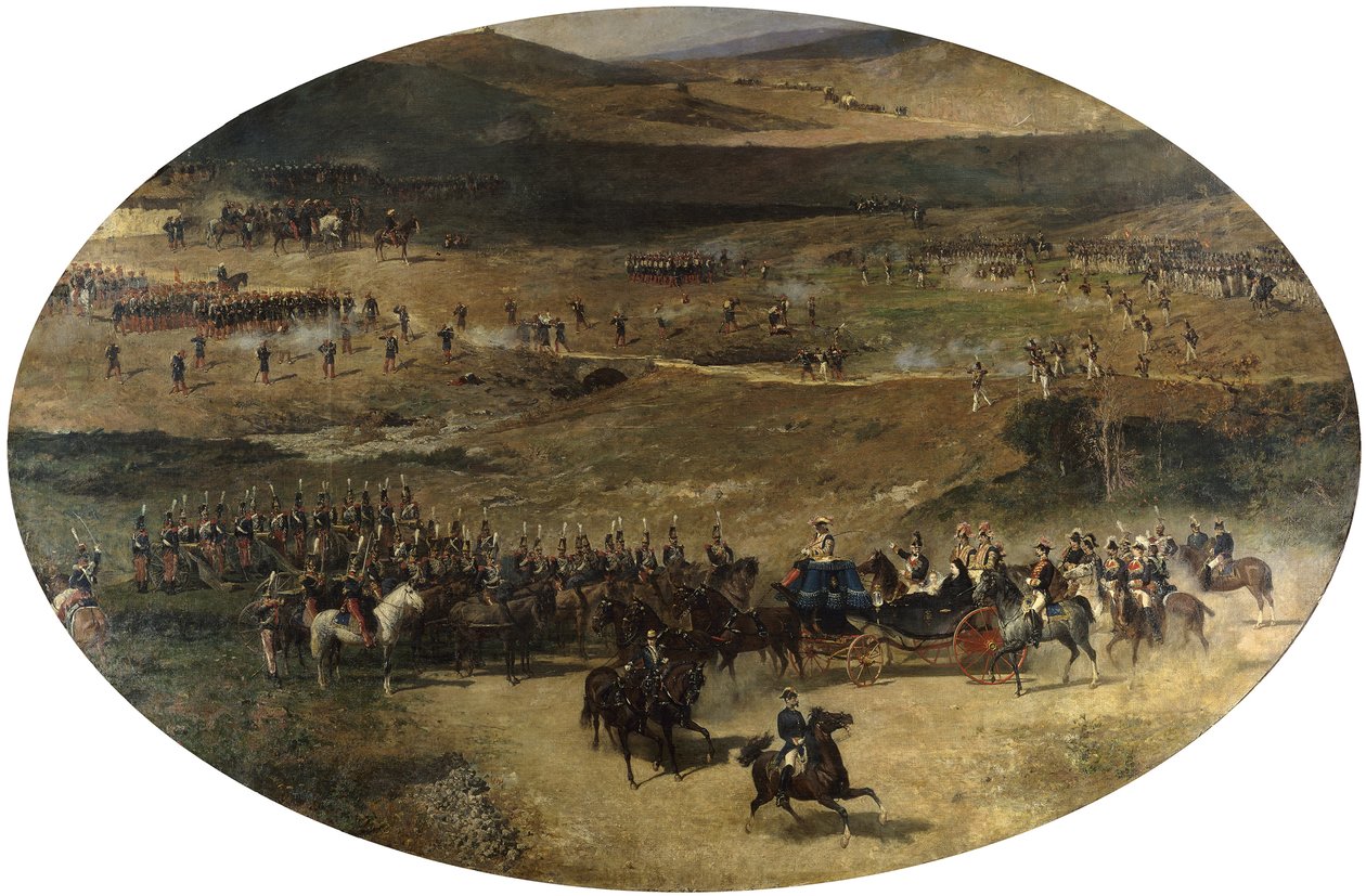 Królowa Maria Krystyna Przegląd wojsk, 1866-1867 autorstwa Marià Fortuny