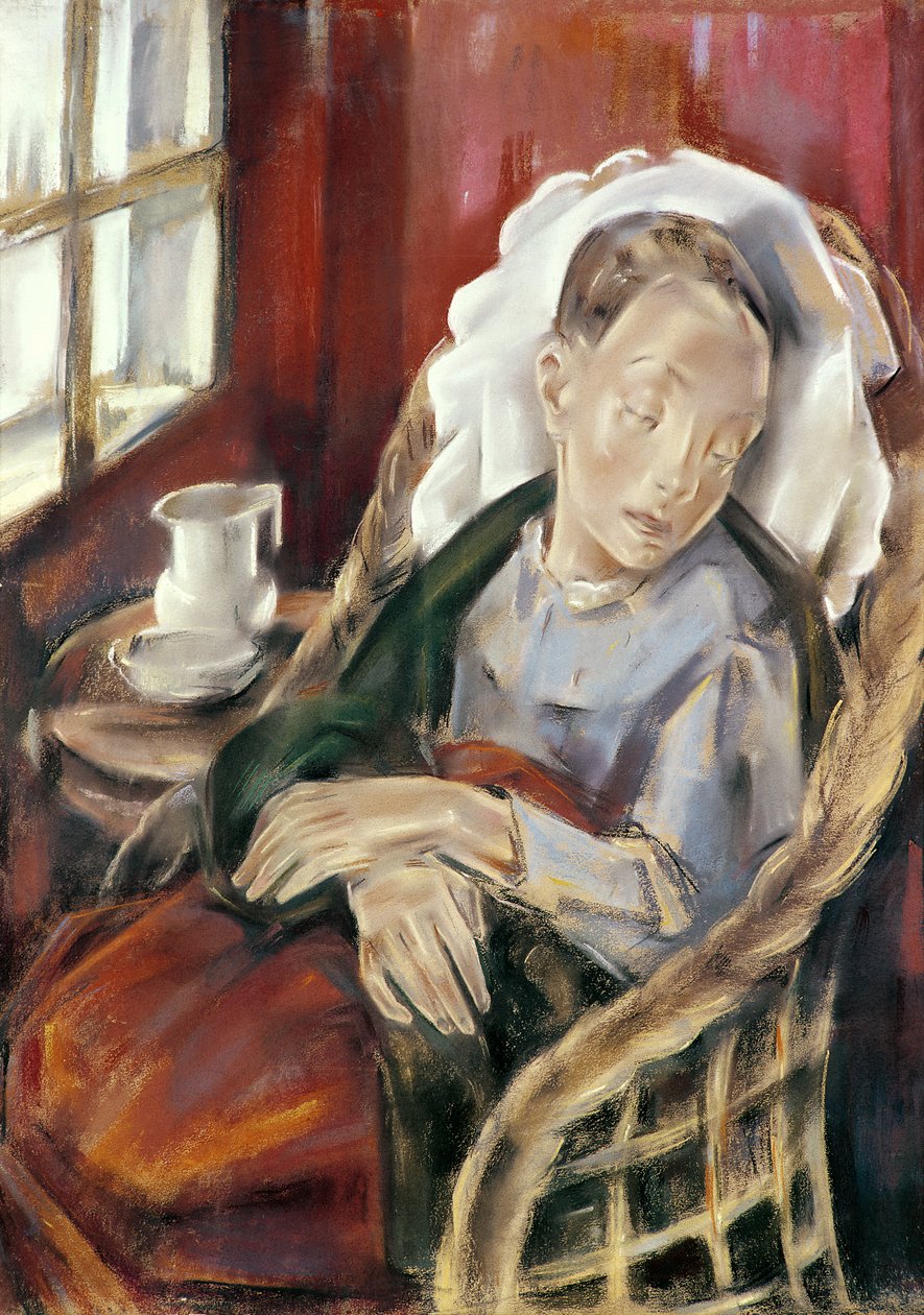 Konwalescentrat, 1930 (pastel na karcie) autorstwa Maria Blanchard