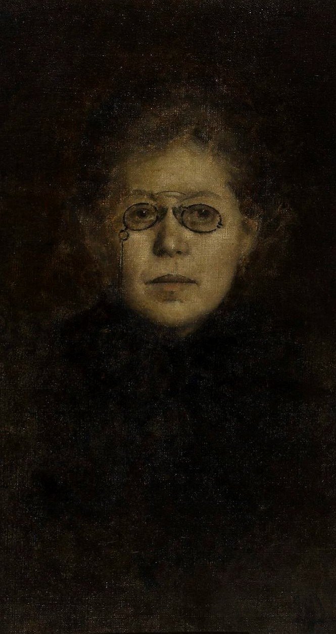 Portrait of Maria Konopnicka. autorstwa Maria Dulebianka