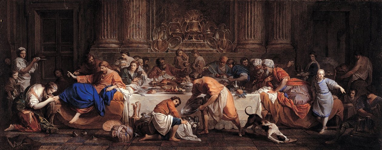 Kolacja w Domu Faryzeusza autorstwa Maria Felice Tibaldi Subleyras