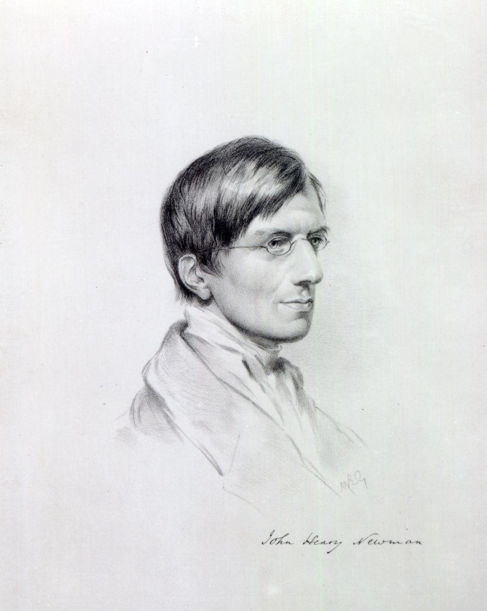 Bardzo wielebny J.H Newman, grawerowany przez Johna Alfreda Vintera, 1850 autorstwa Maria Giberne
