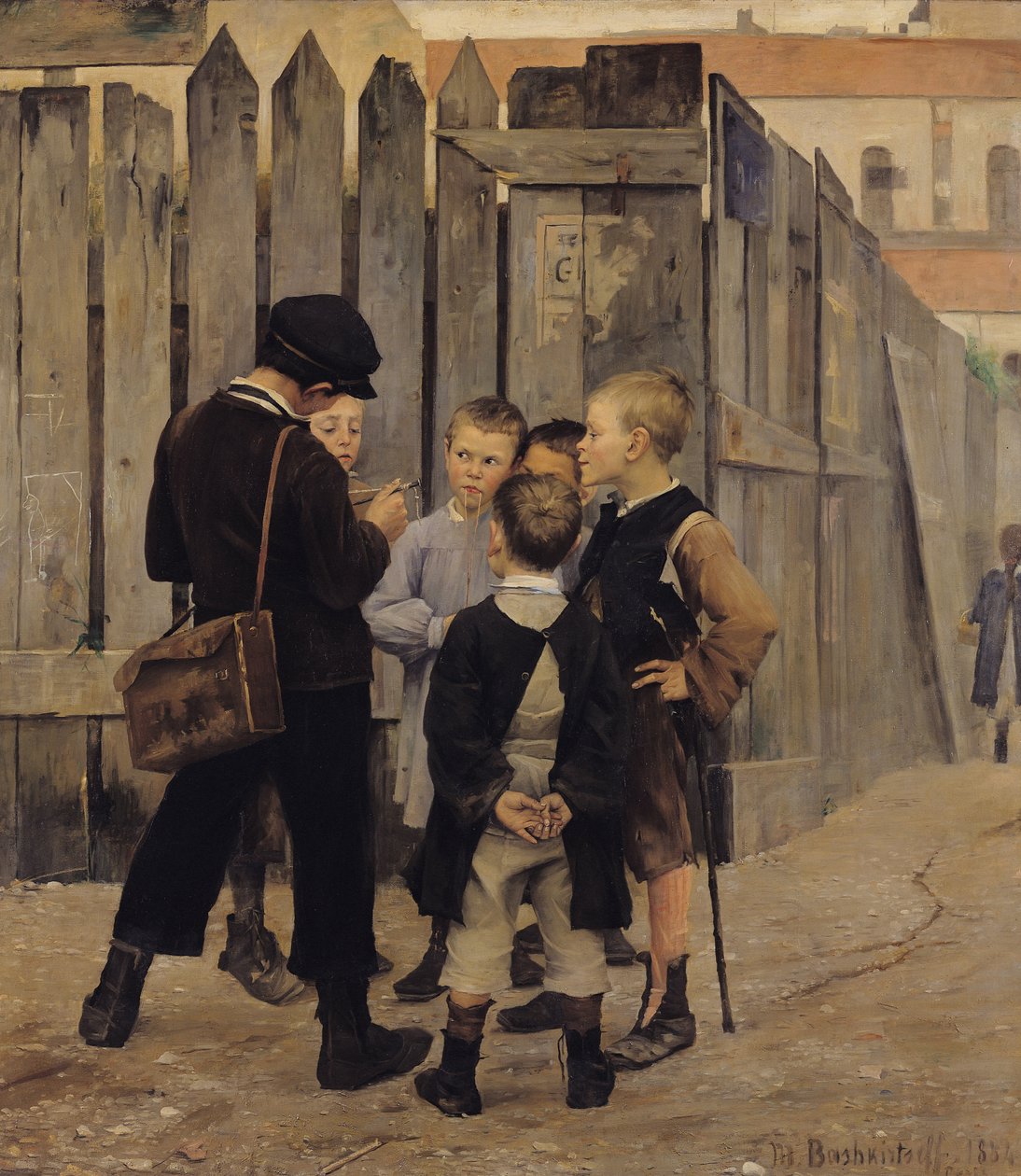 Spotkanie, 1884 autorstwa Maria Konstantinova Bashkirtseva