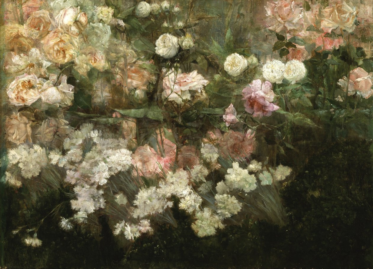 Ogród w maju autorstwa Maria Oakey Dewing