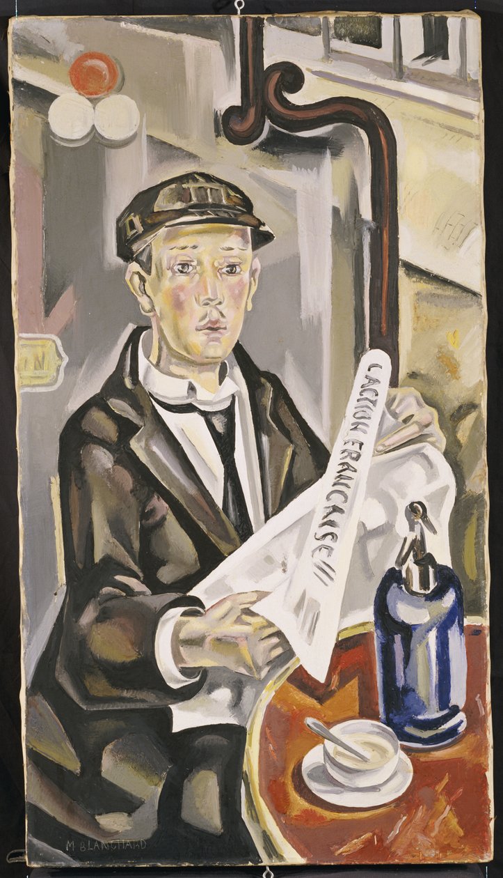 Król ulicznych handlarzy, ok. 1924 (olej na płótnie) autorstwa Maria Blanchard