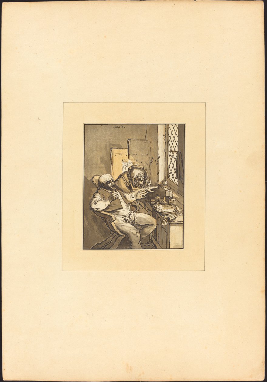 Wioski chirurg autorstwa Maria Catharina Prestel after Adriaen van Ostade