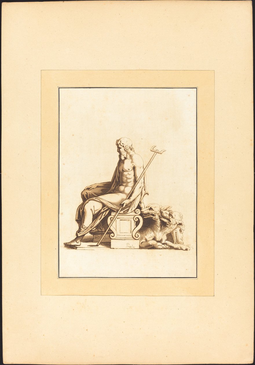 Pluton autorstwa Maria Catharina Prestel after Giulio Romano