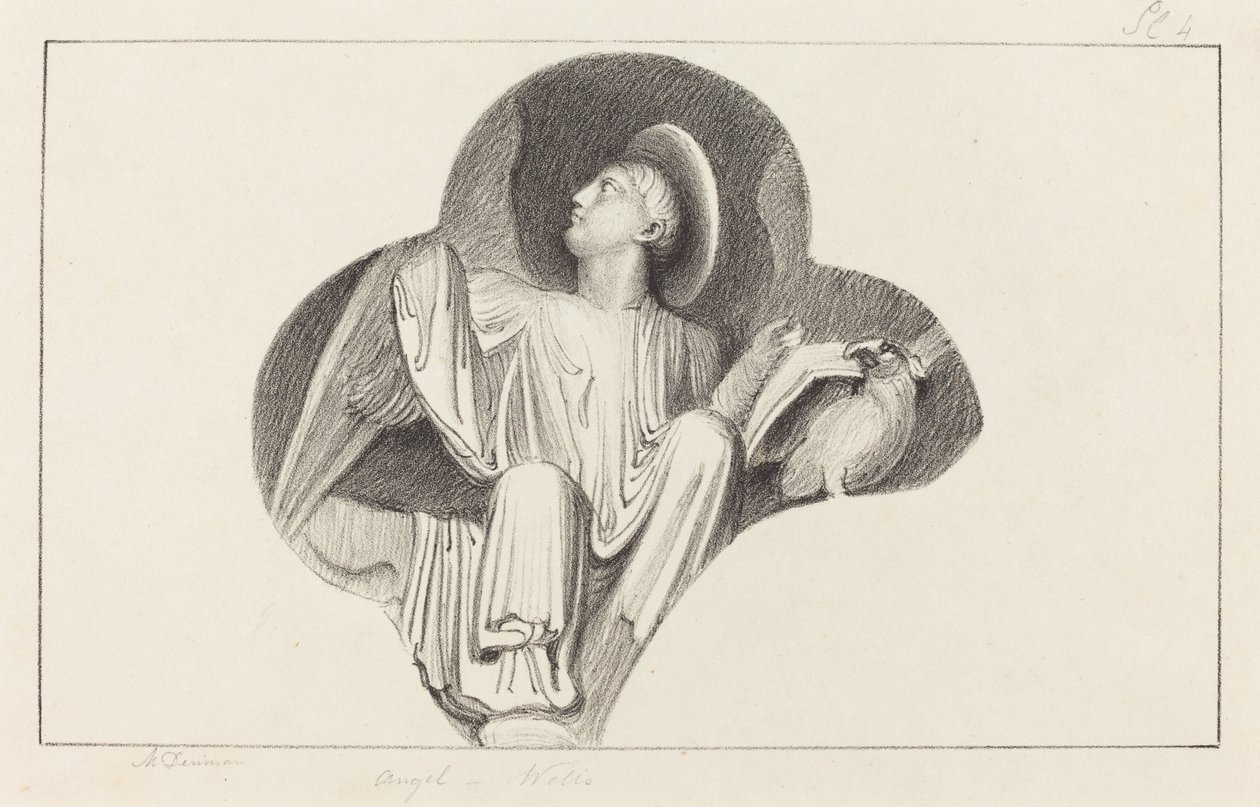 Anioł z katedry w Wells autorstwa Maria Denman after John Flaxman