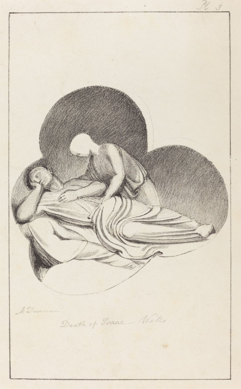 Śmierć Izaaka z katedry w Wells autorstwa Maria Denman after John Flaxman