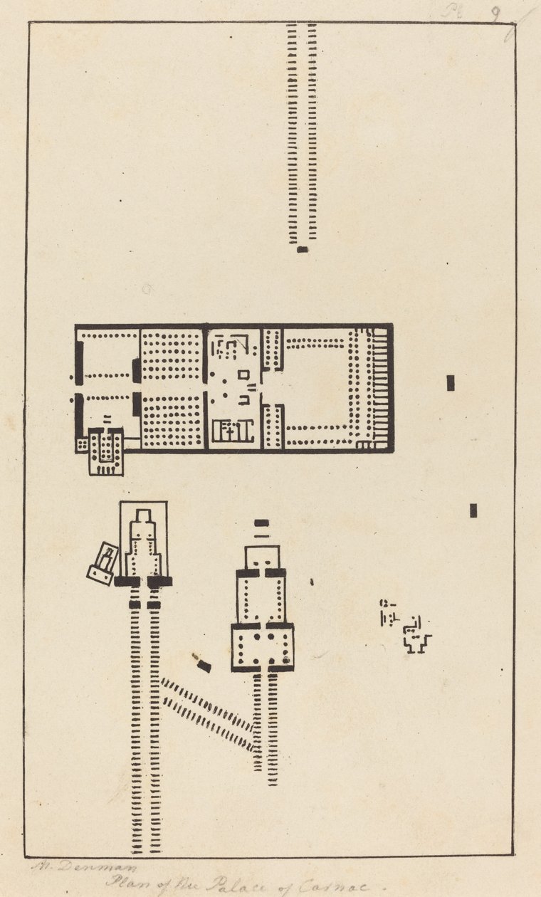 Plan Pałacu Carnac autorstwa Maria Denman after John Flaxman
