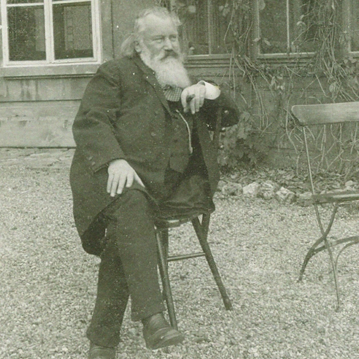 Portret kompozytora Johannesa Brahmsa 1833-1897, 1894 autorstwa Maria Fellinger