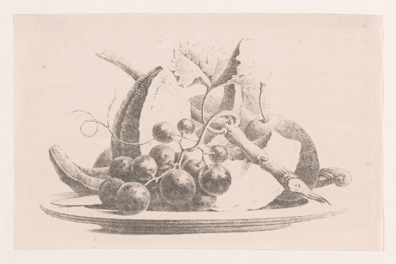 Owoce na talerzu autorstwa Maria Geertruida de Goeje Barbiers (attributed to)
