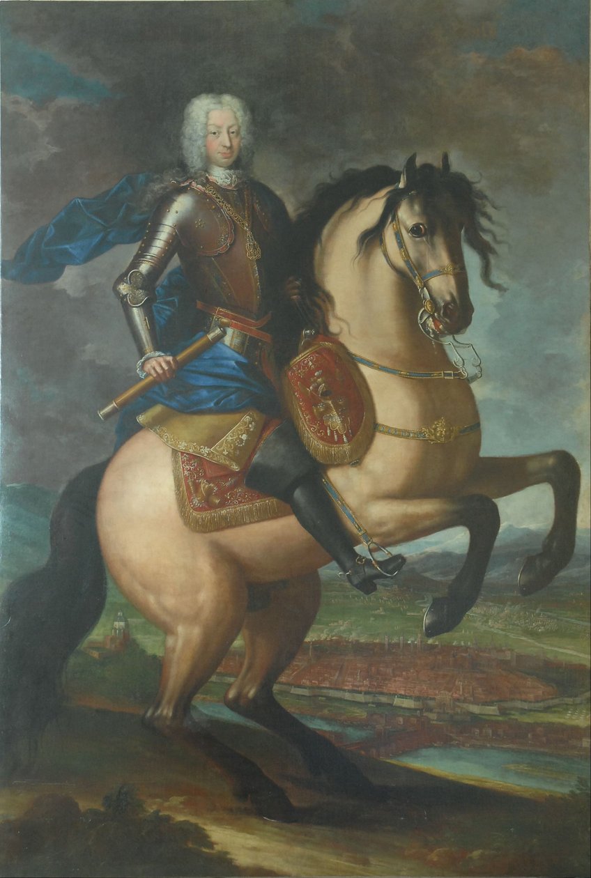 Portret konny Carlo Emanuele III autorstwa Maria Giovanna Clementi