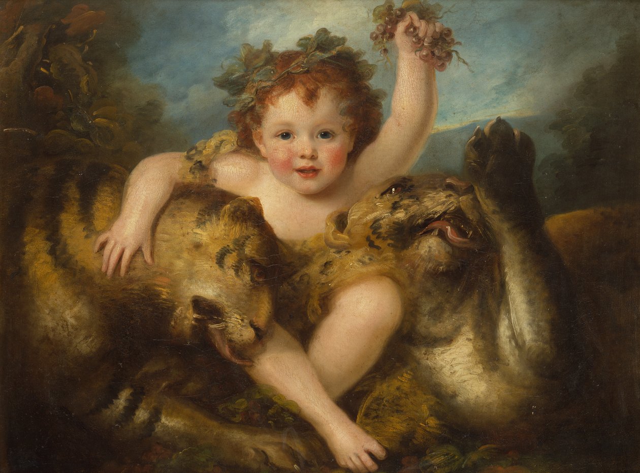 Portret Hon. George Lamb, jako Niemowlę Bachus (olej na płótnie) autorstwa Maria Hadfield Cosway
