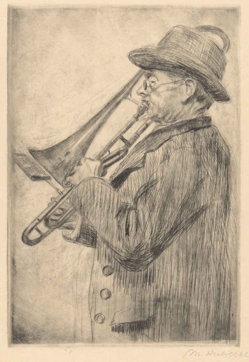 Puzonista autorstwa Maria Hubrecht (signed by artist)