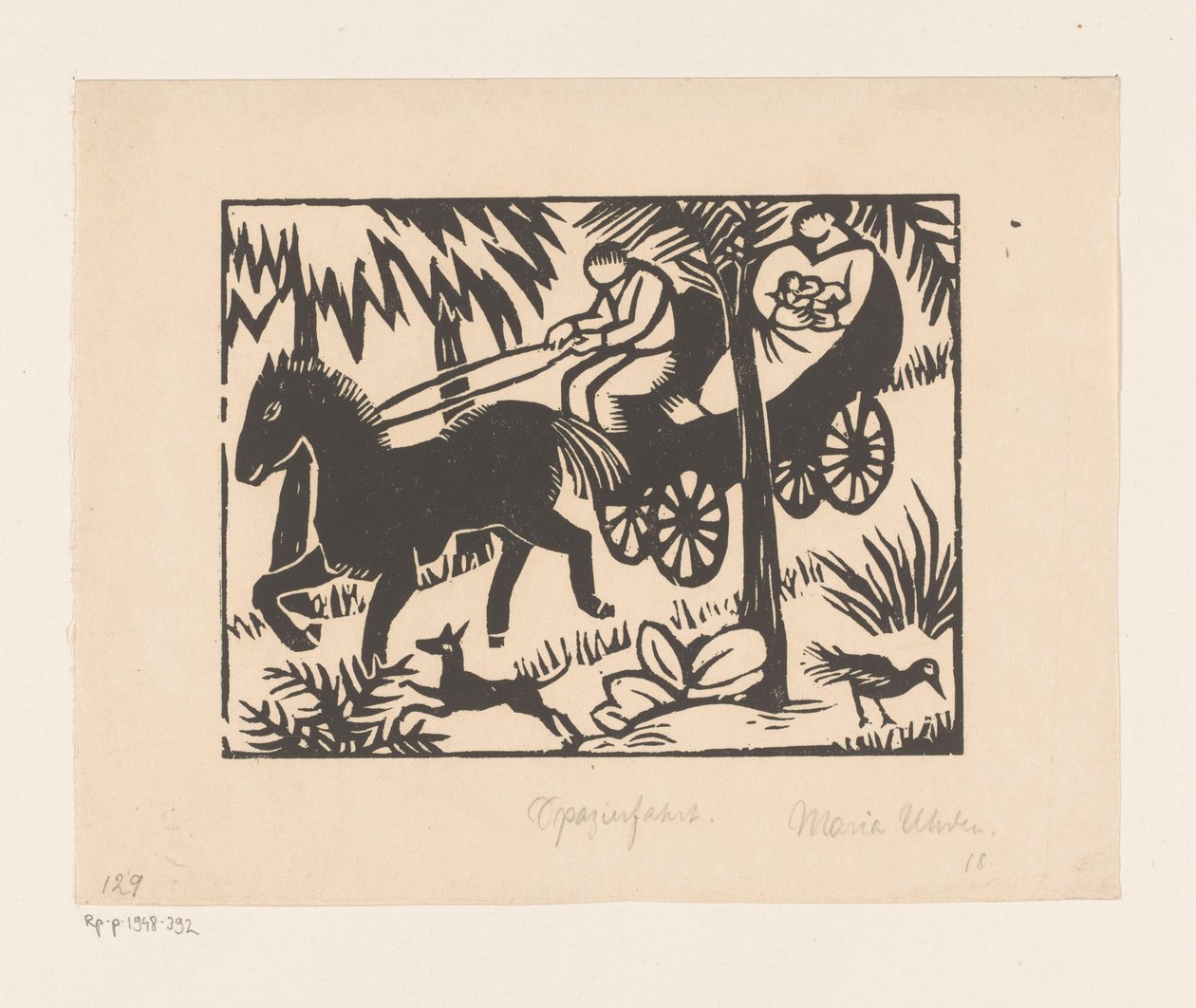 Wycieczka (oryginalny tytuł na obiekcie) autorstwa Maria Uhden (signed by artist)