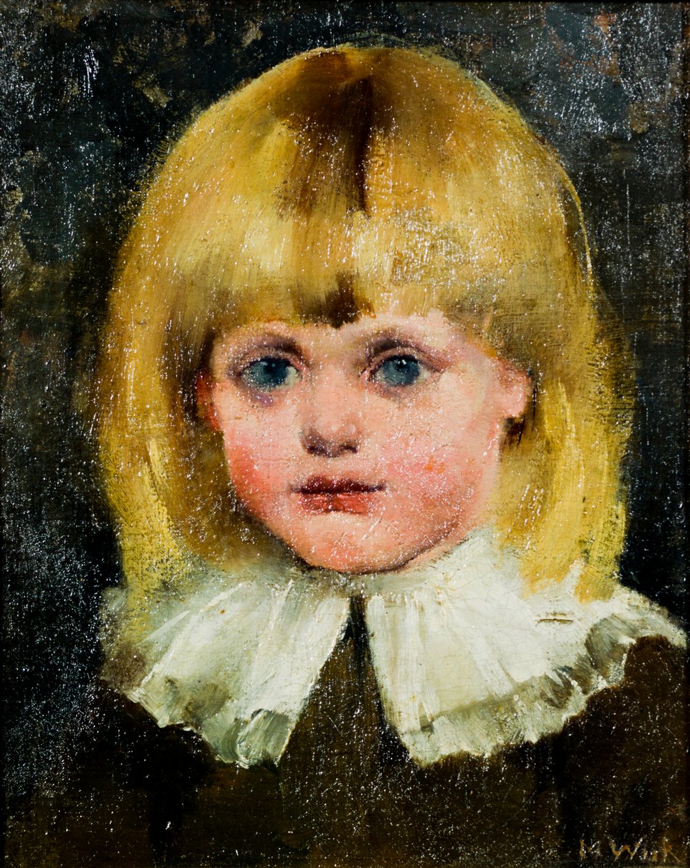 Głowa dziewczynki (Hilja Tukiainen); obraz autorstwa Maria Wiik