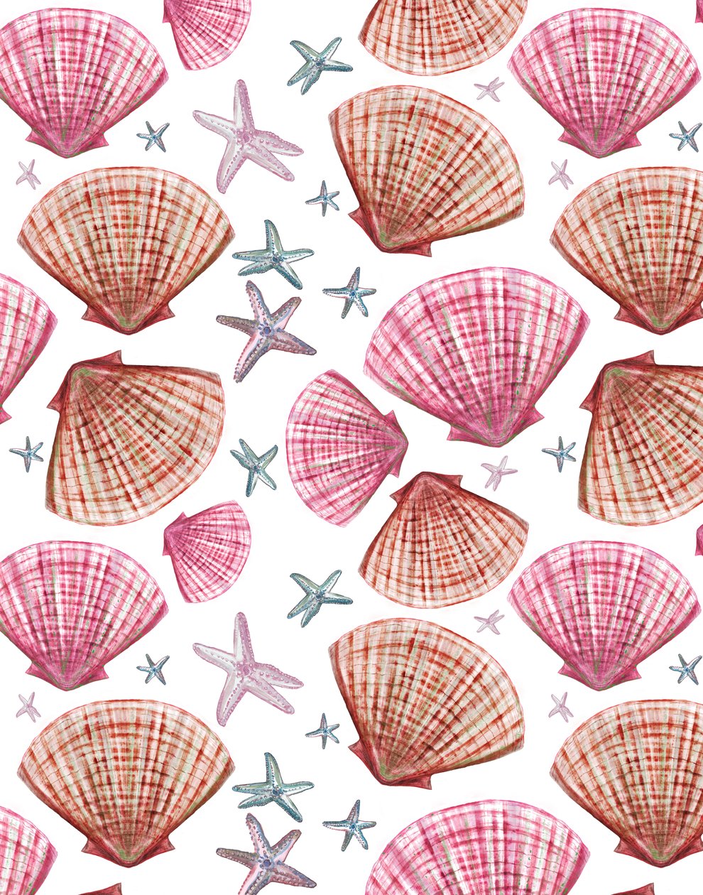 Whitstable Sea Shells, 2020 (akwarela na papierze) autorstwa Marianna Kulukundis