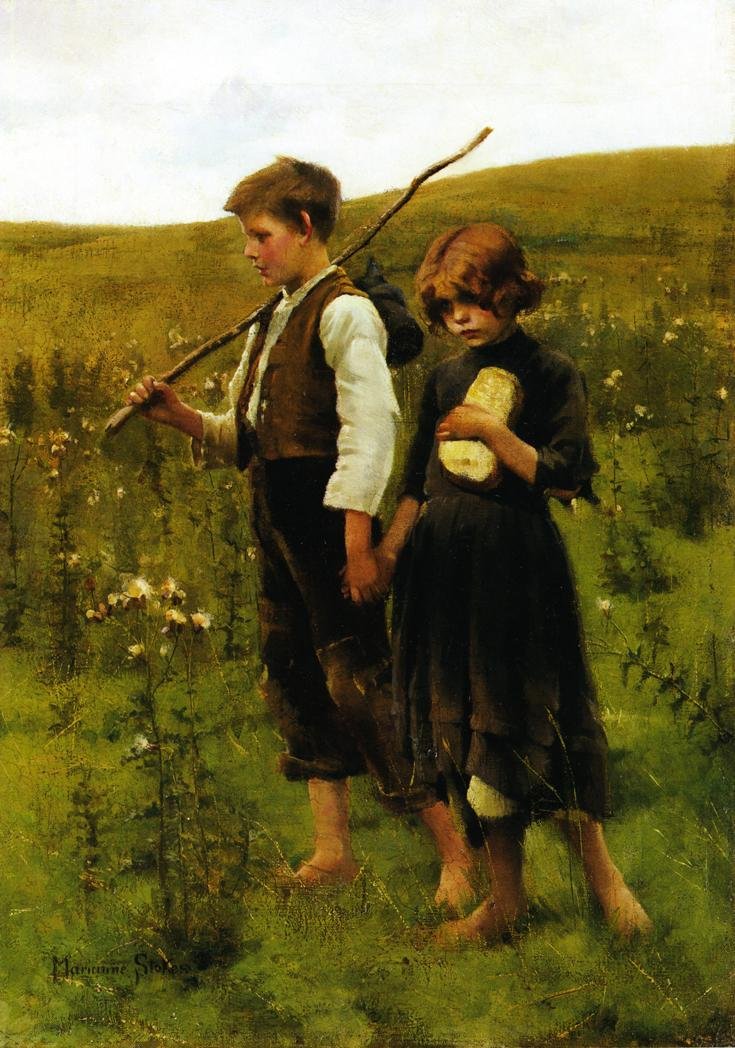 W drodze na pola autorstwa Marianne Stokes