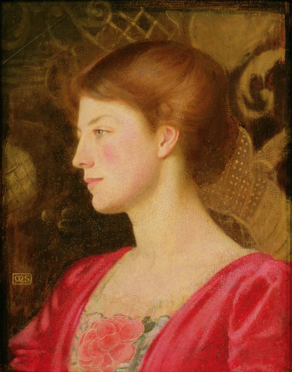 Portret Lady Irene Stokes (z domu Ionides) ok. 1908 r. autorstwa Marianne Stokes