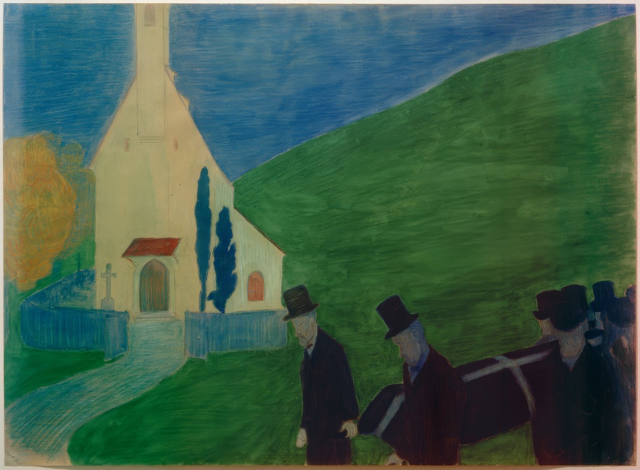 pogrzeb autorstwa Marianne von Werefkin