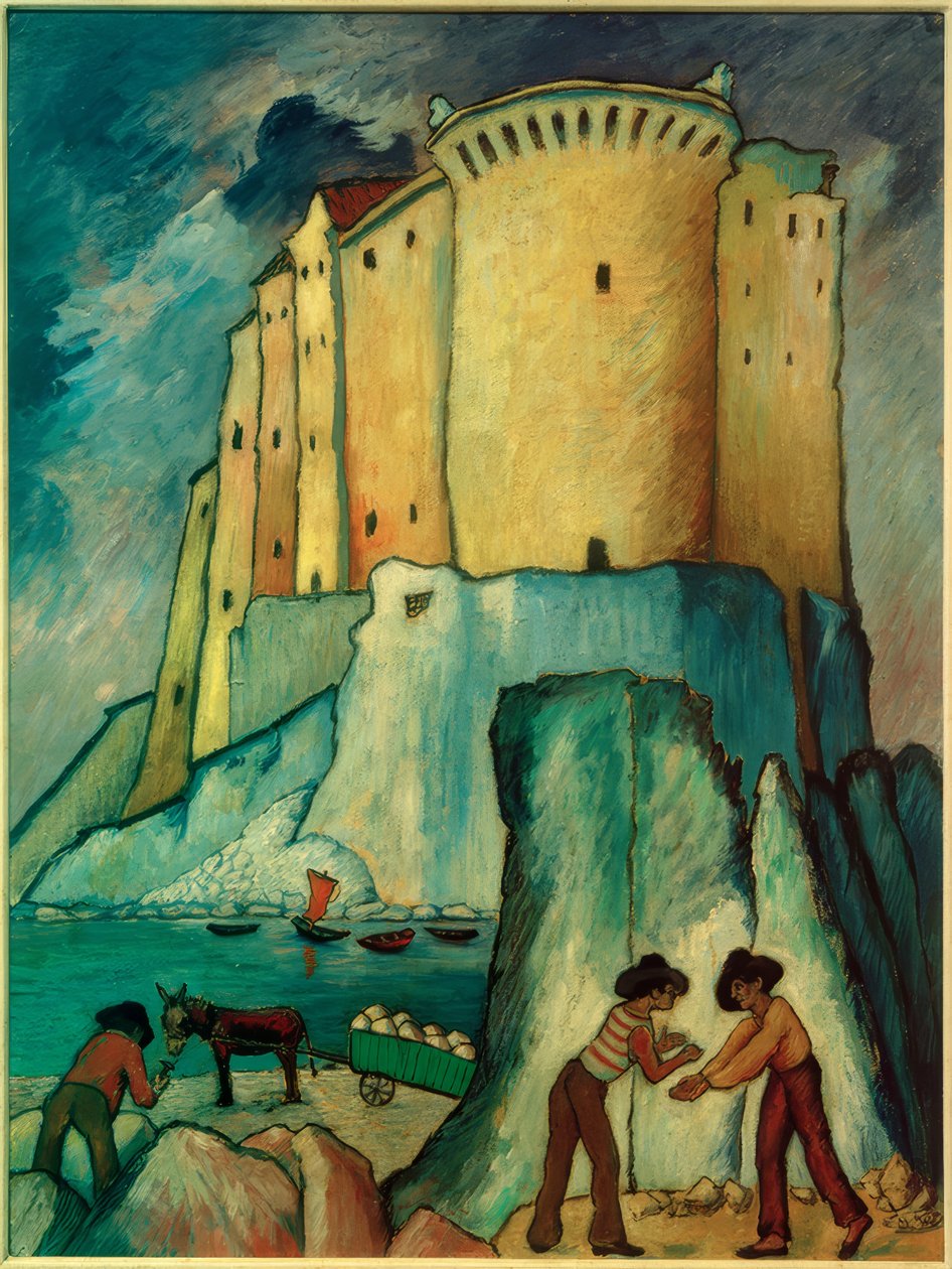 Zamek nad Morzem Śródziemnym autorstwa Marianne von Werefkin