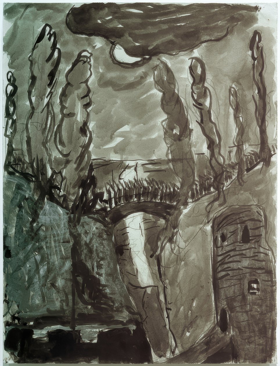 Księżycowy krajobraz autorstwa Marianne von Werefkin