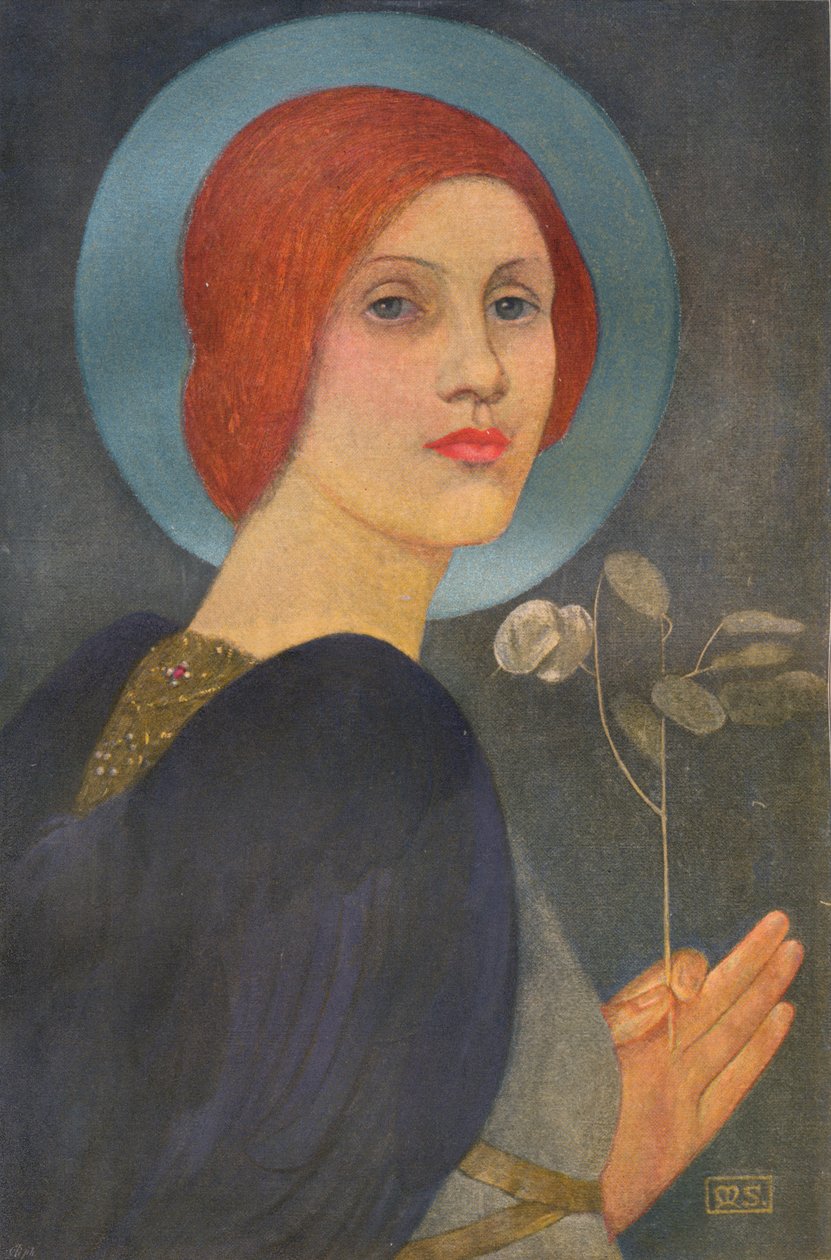 Anioł, ok. 1905 autorstwa Marianne Stokes