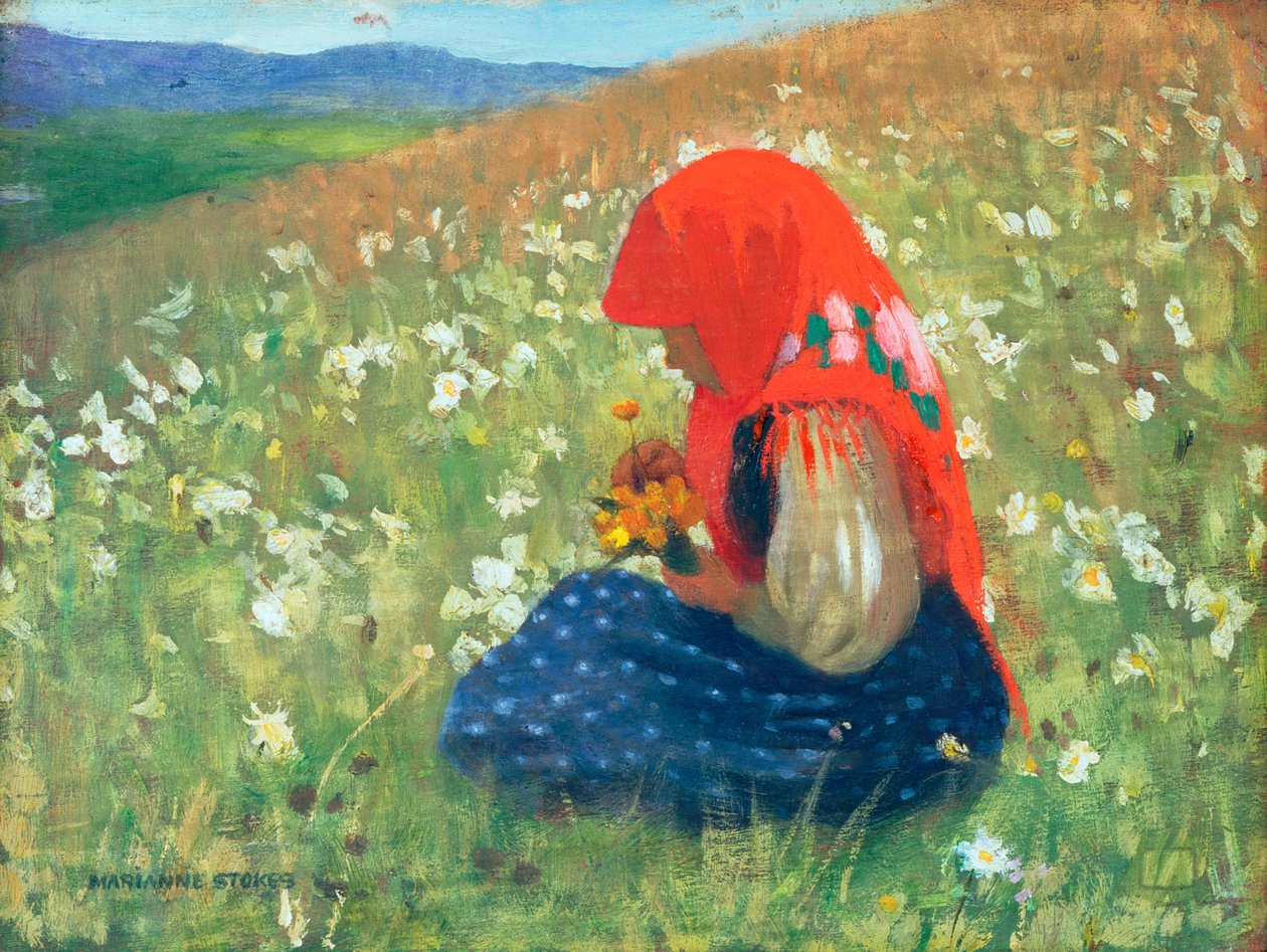 Tatrzańska dziewczyna, ok.1905-07 autorstwa Marianne Stokes