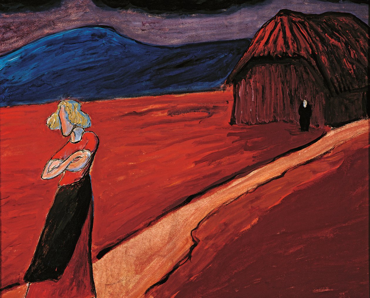 Tragiczny nastrój, 1910. autorstwa Marianne von Werefkin