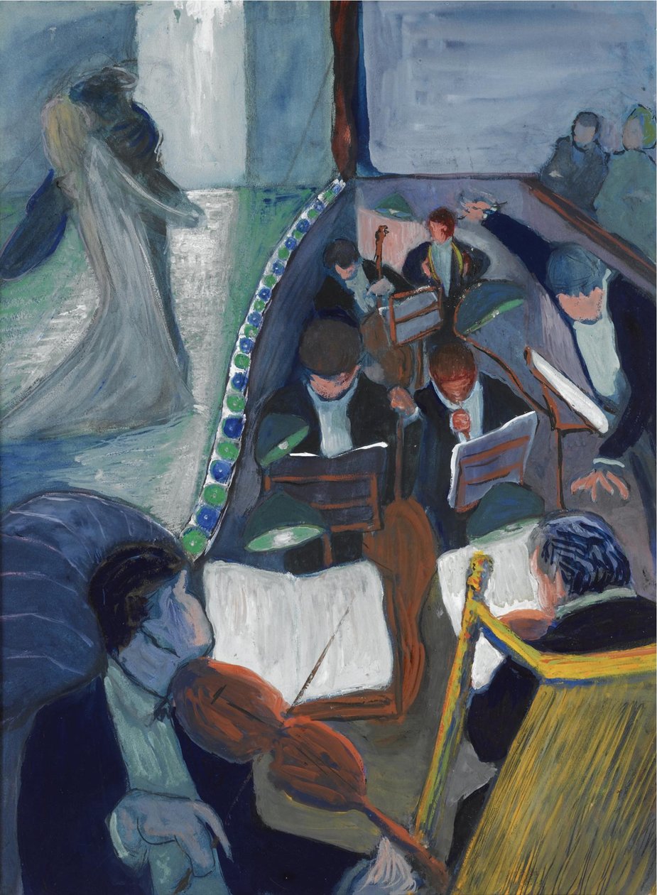 W teatrze I, 1906-1907 autorstwa Marianne von Werefkin