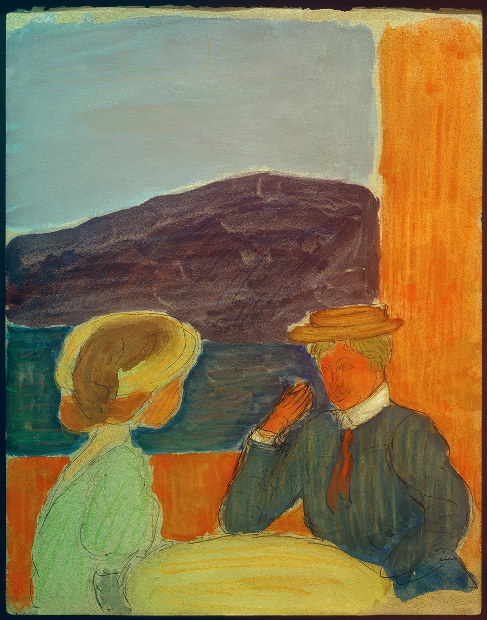 Para w rozmowie autorstwa Marianne von Werefkin
