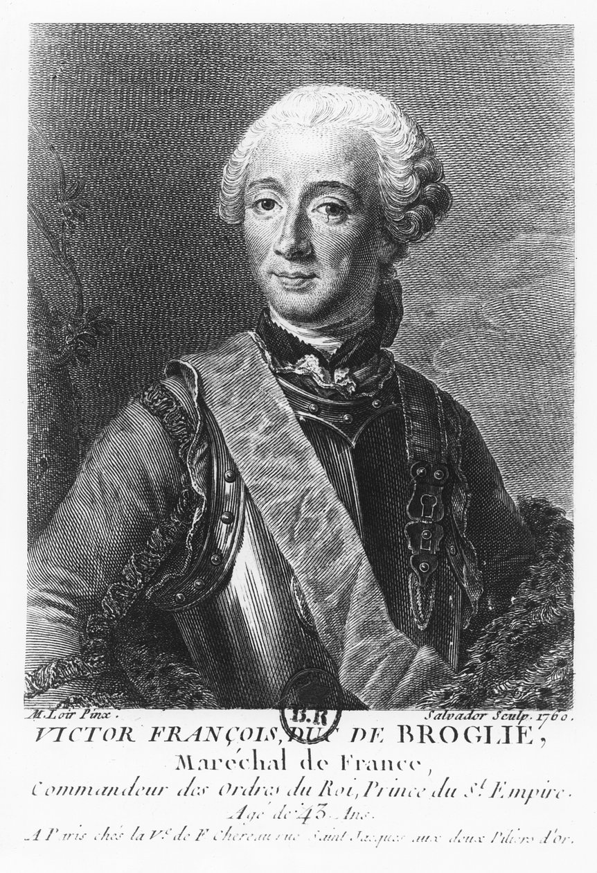 Victor François, książę de Broglie, marszałek Francji autorstwa Mariano Salvador Maella