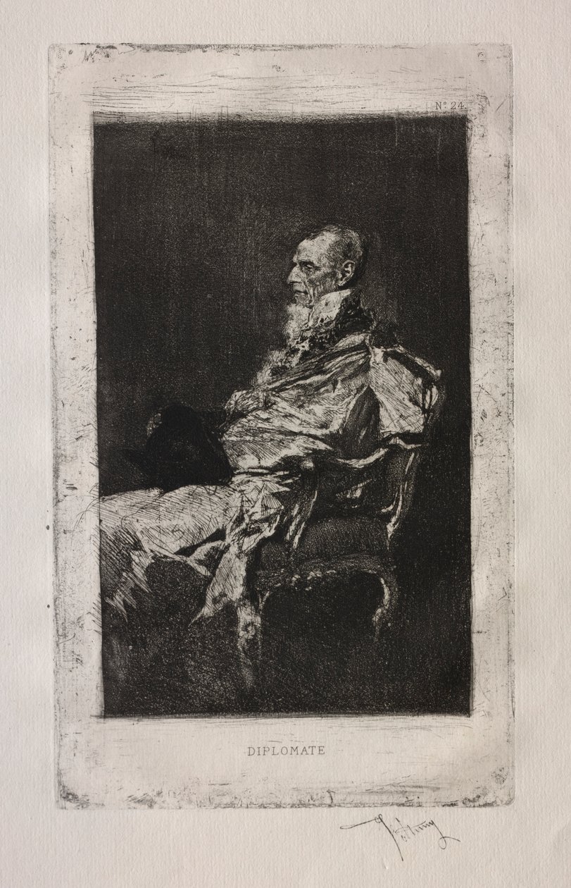 Dyplomata autorstwa Mariano Fortuny y Marsal