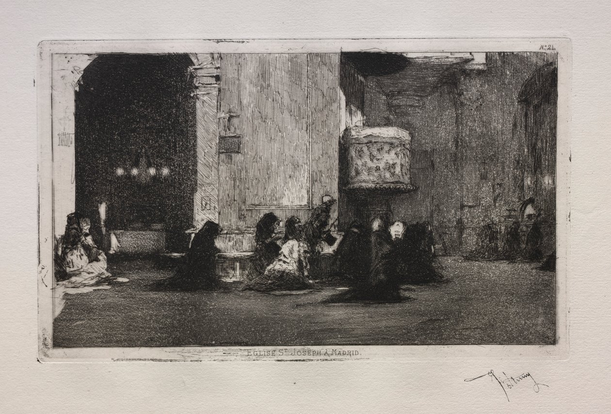 Kościół św. Józefa, Madryt autorstwa Mariano Fortuny y Marsal