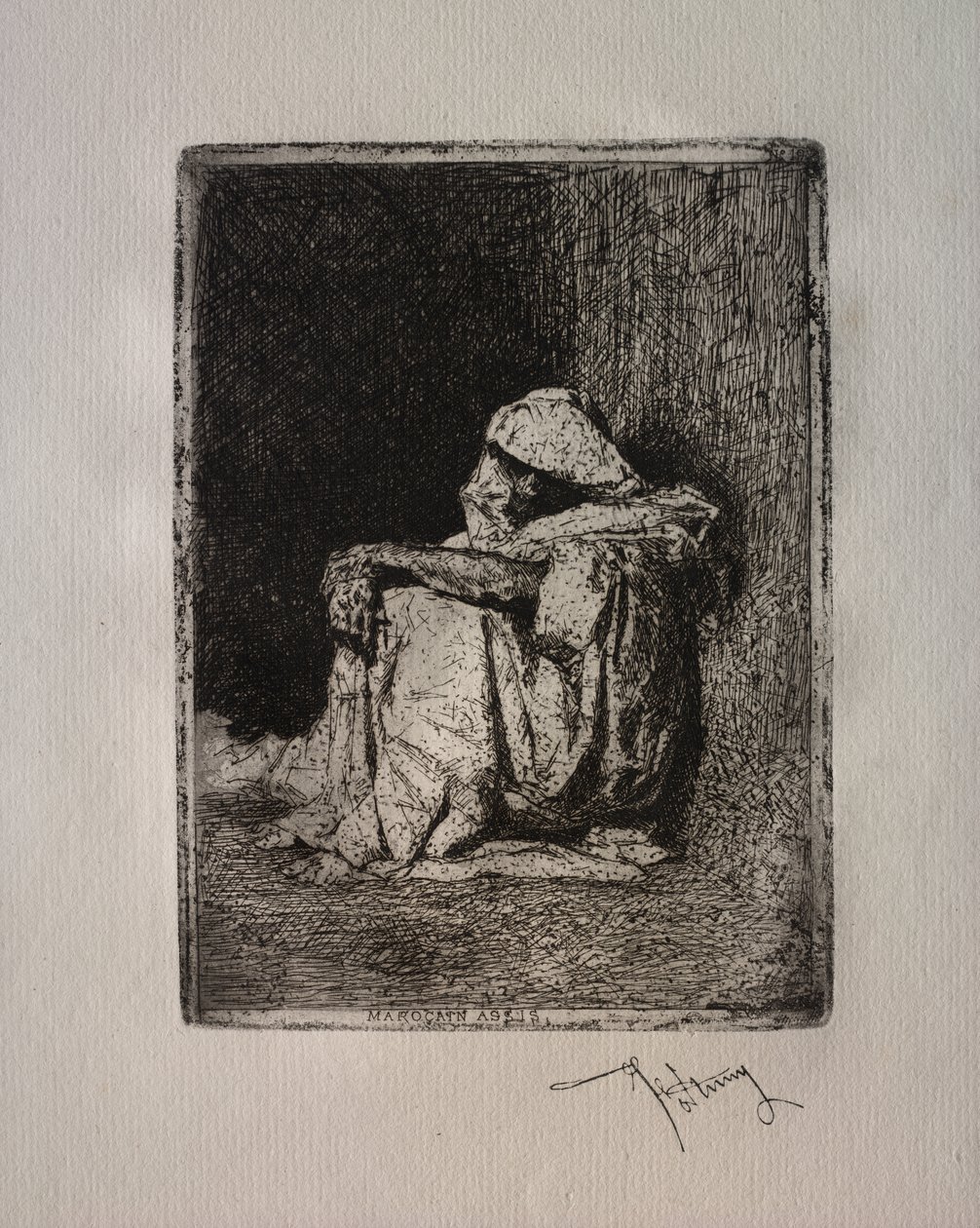 Siedzący arabski autorstwa Mariano Fortuny y Marsal