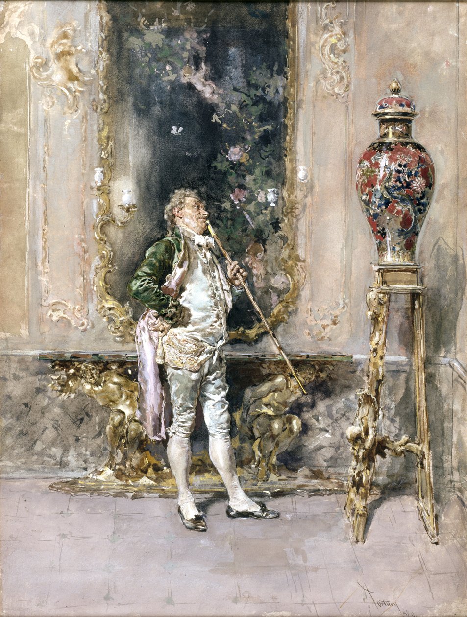 Die Seltene Vase autorstwa Mariano Fortuny