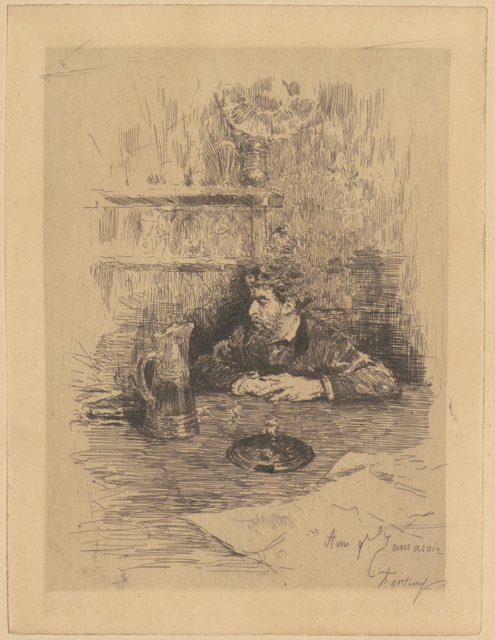 Ami Ed Zamacois (Eduardo Zamacois i Zabala) autorstwa Marià Fortuny