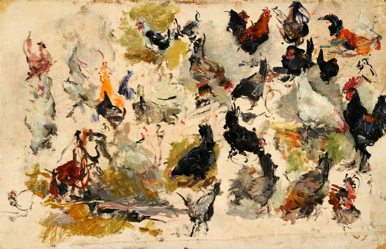 Studium kogutów, 1869. autorstwa Marià Fortuny