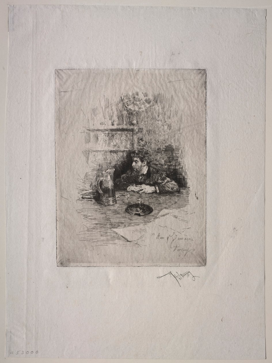 Portret Zamacois. autorstwa Mariano José María Bernardo Fortuny y Carbó